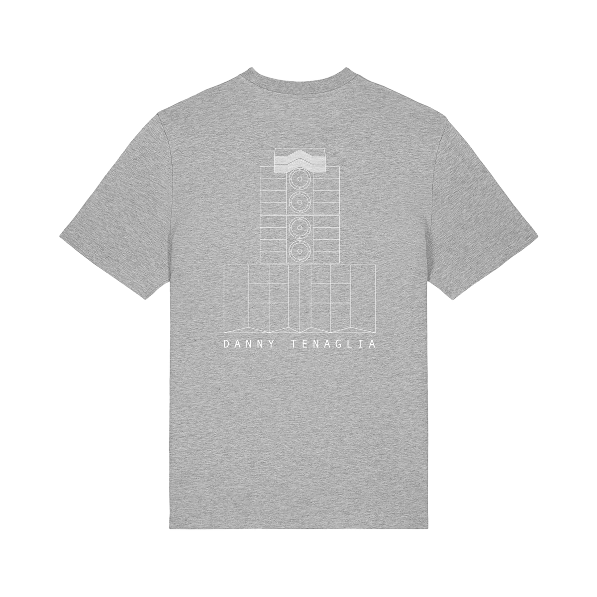 Danny Tenaglia Pyramid Speakers Logo Front And Back Print Men's Organi ...