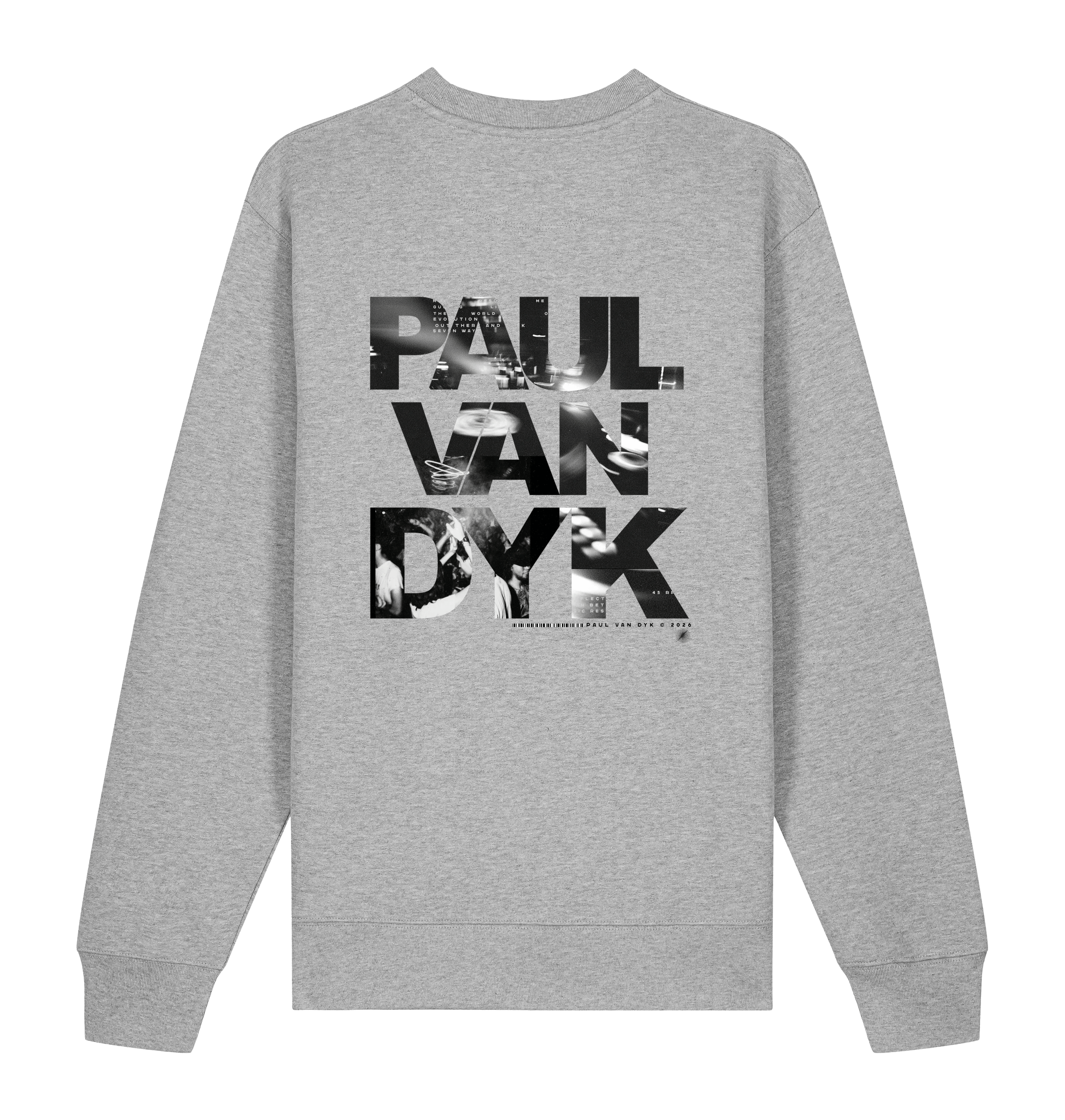 Paul Van Dyk logo unisex sweatshirt in grey-Essential Republik-Essential Republik