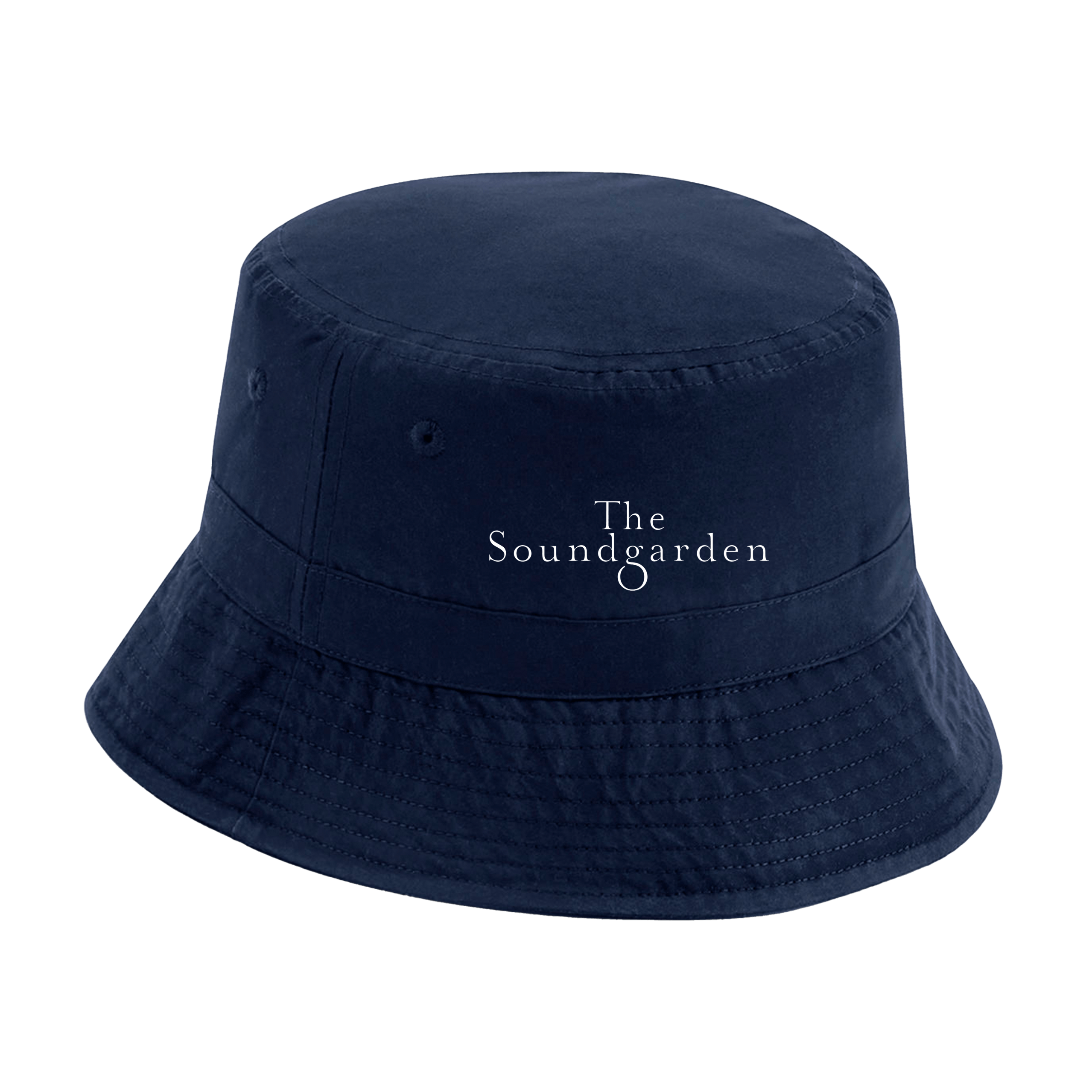 The Soundgarden Logo Print Navy Bucket Hat-The Soundgarden-Essential Republik