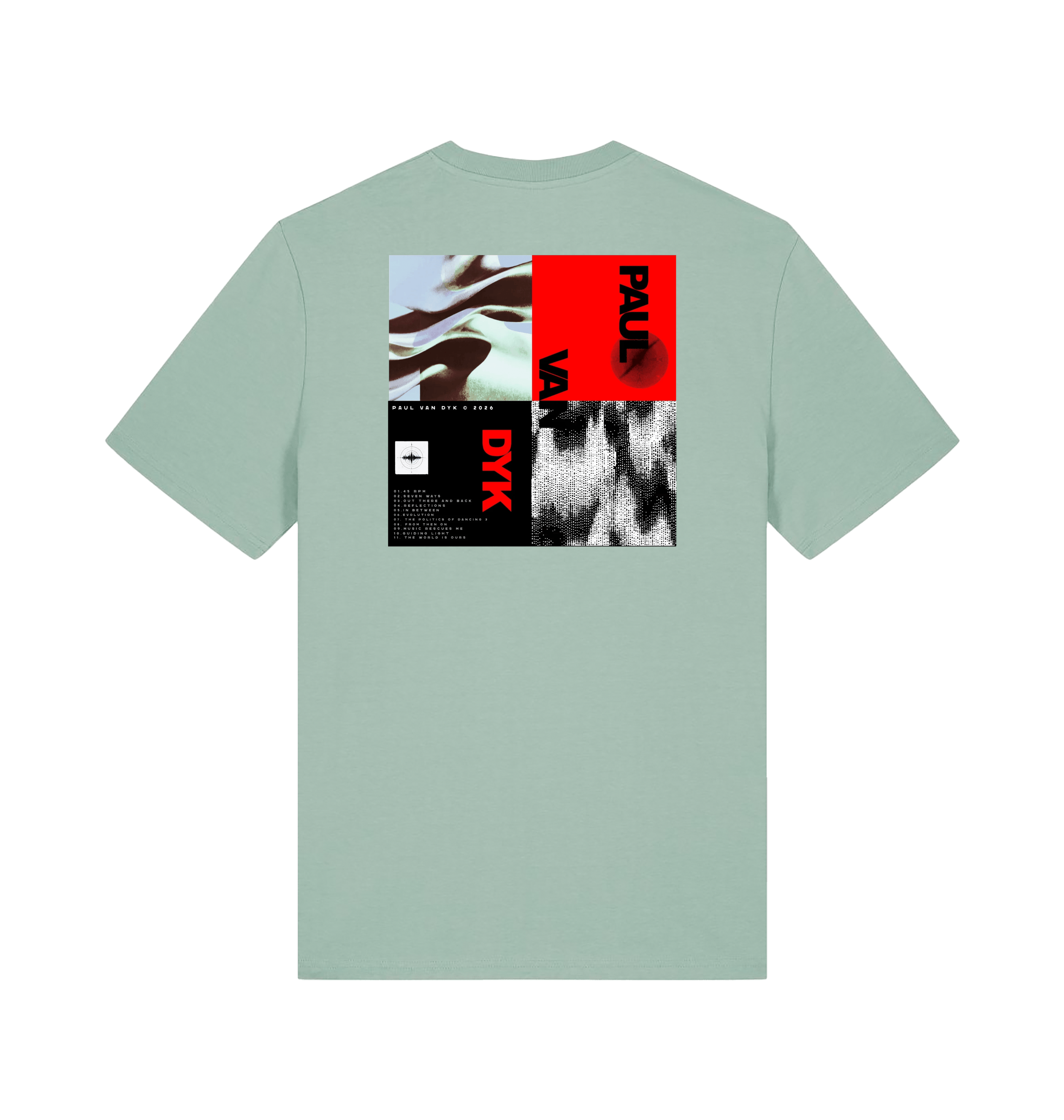 Paul Van Dyk photo red block unisex light t shirt-Essential Republik-Essential Republik