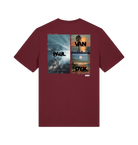 Burgundy Printed T-shirt Back