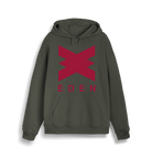 Eden Logo Print Unisex Khaki Hoodie-Essential Republik-Essential Republik