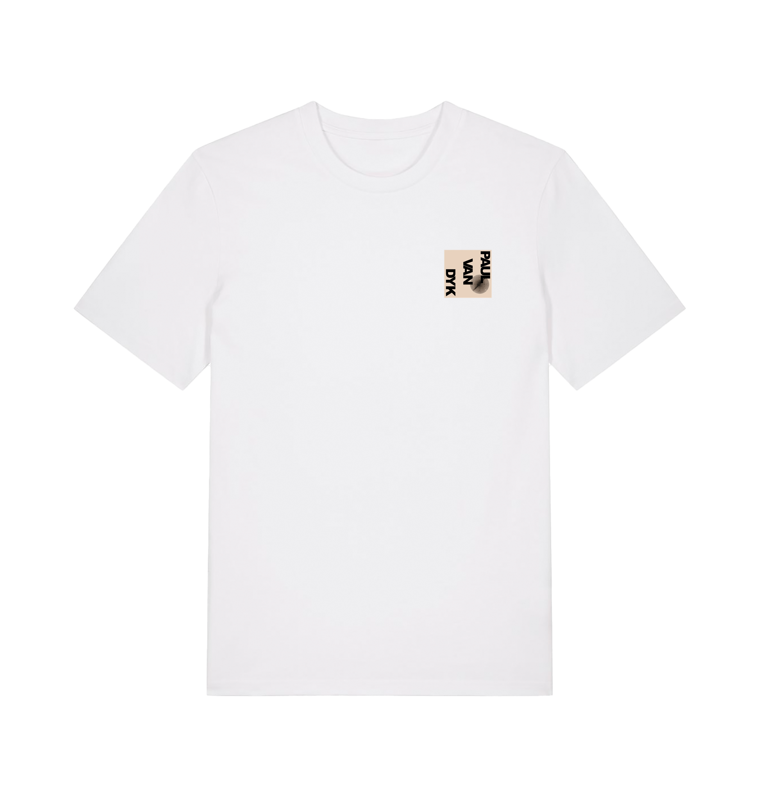 White Printed T-shirt Front