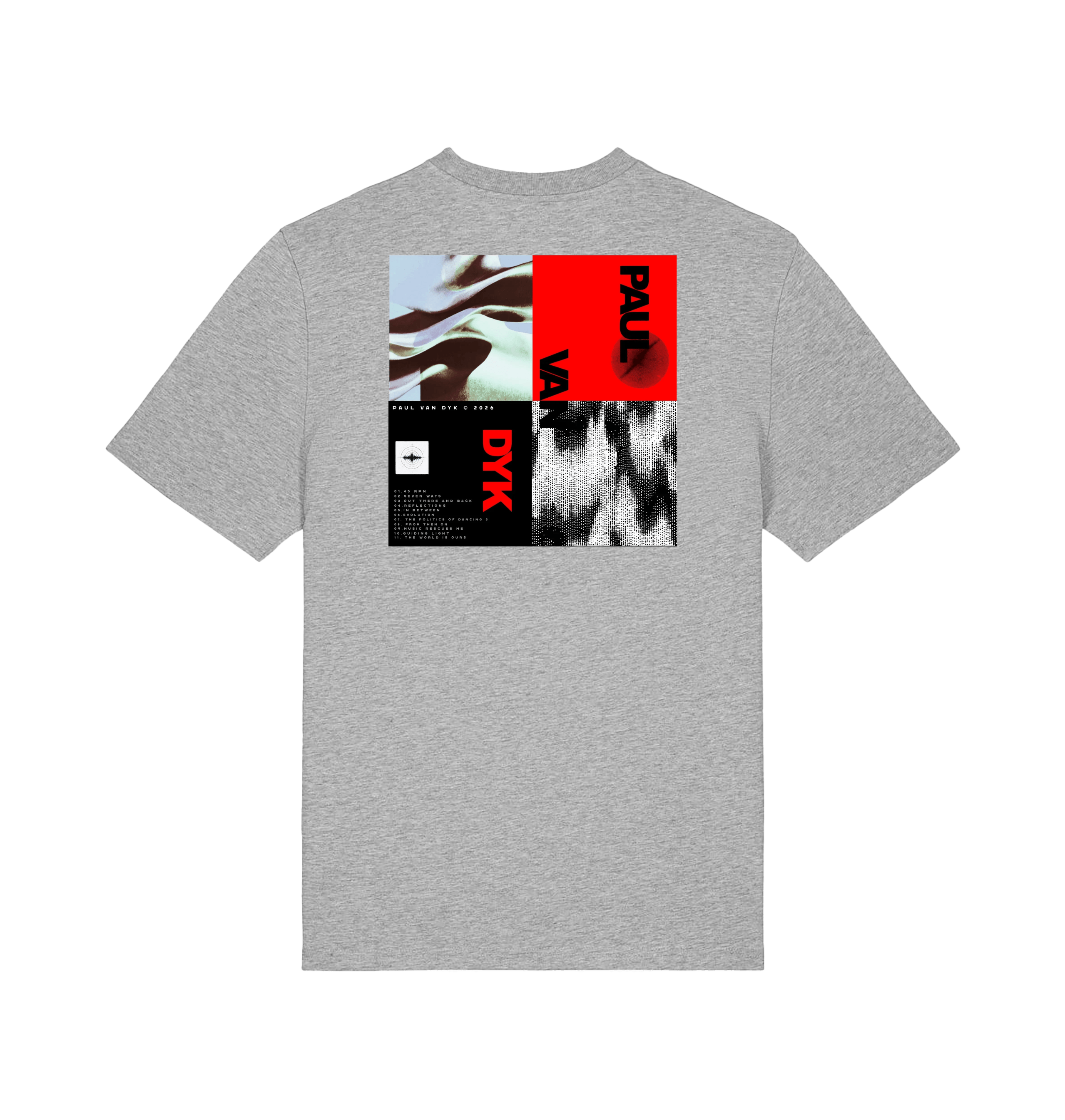 Paul Van Dyk photo red block unisex light t shirt-Essential Republik-Essential Republik