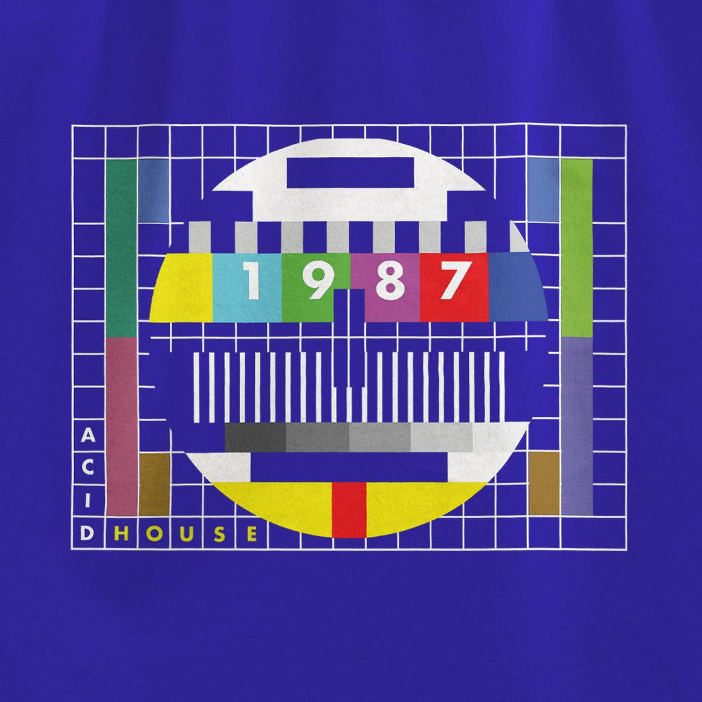 Acid House 1987 Test Card T-Shirt / Royal-Future Past-Essential Republik