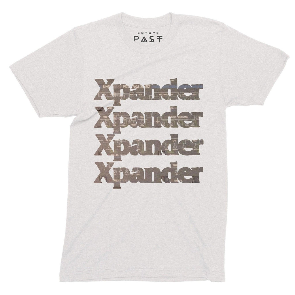 Xpander Synthesiser T-Shirt / White-Robot Rave-Essential Republik