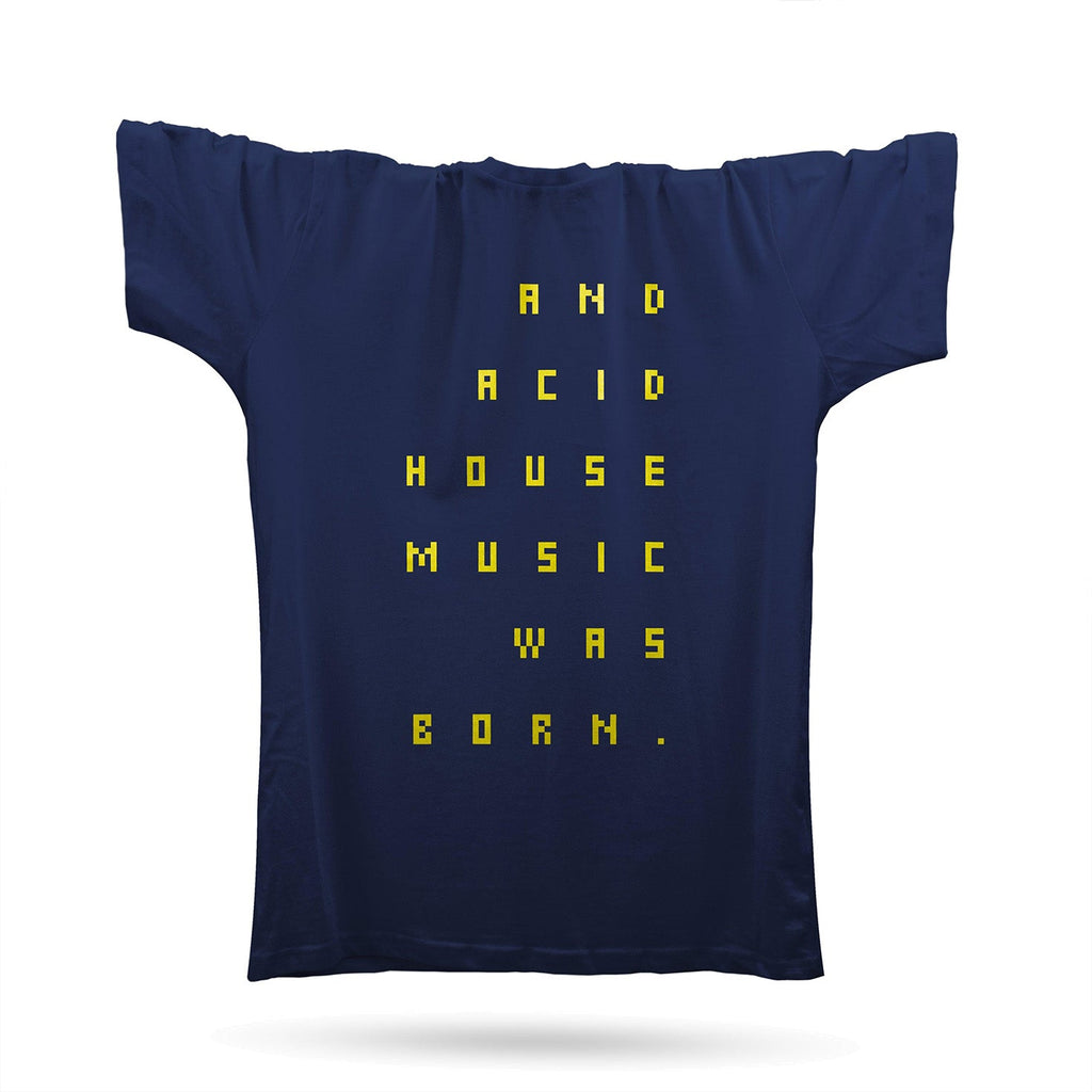 And Acid House Music Was Born T-Shirt / Navy-Robot Rave-Essential Republik