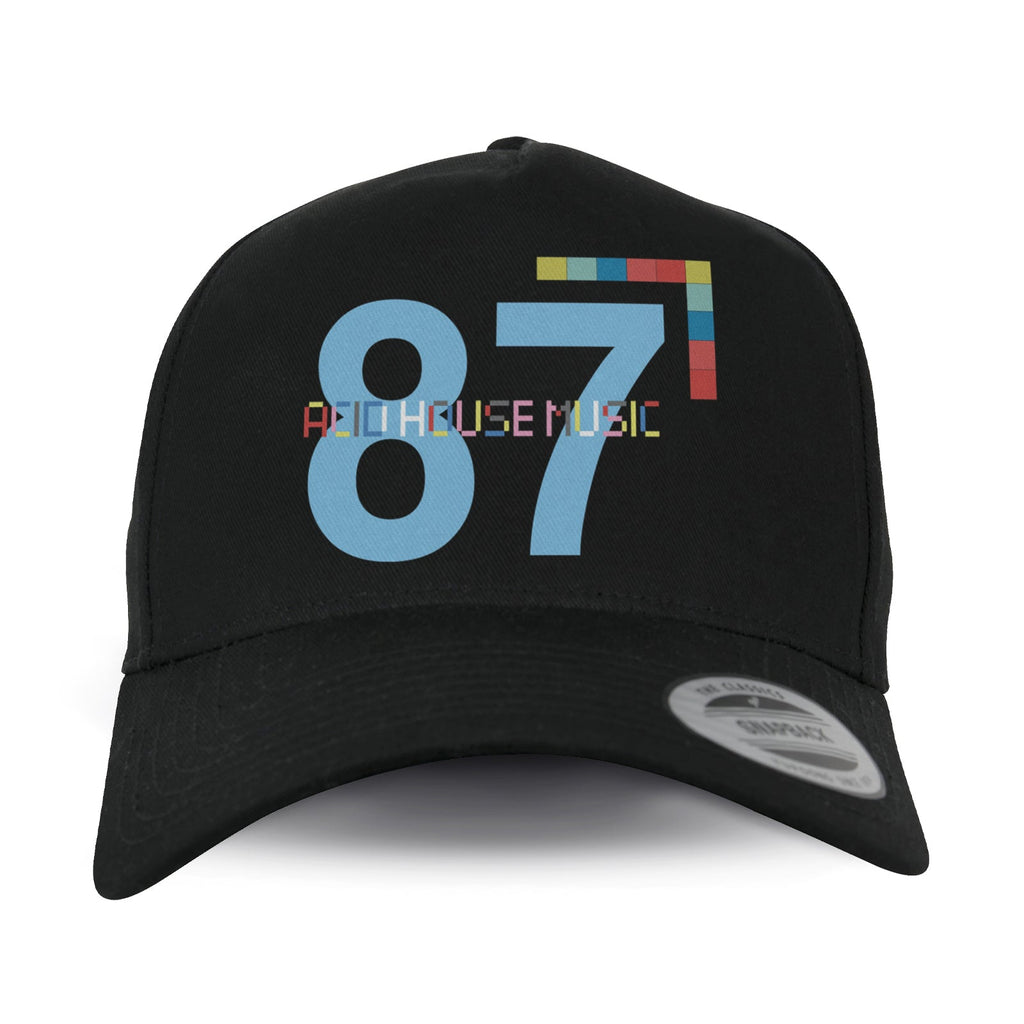 87 Baseball Cap / Black-Robot Rave-Essential Republik