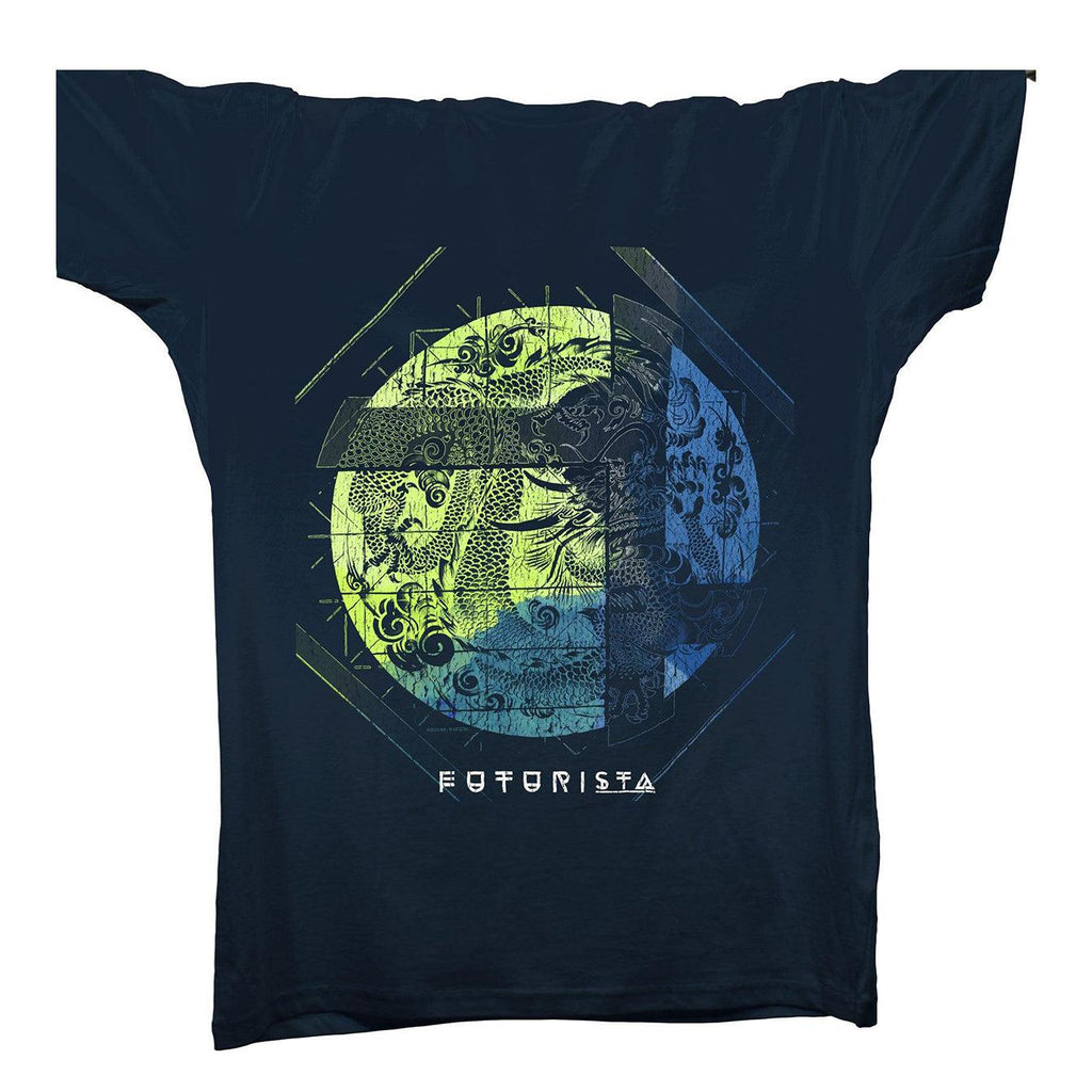 Futurista Dragon T-Shirt / Navy-Future Past-Essential Republik