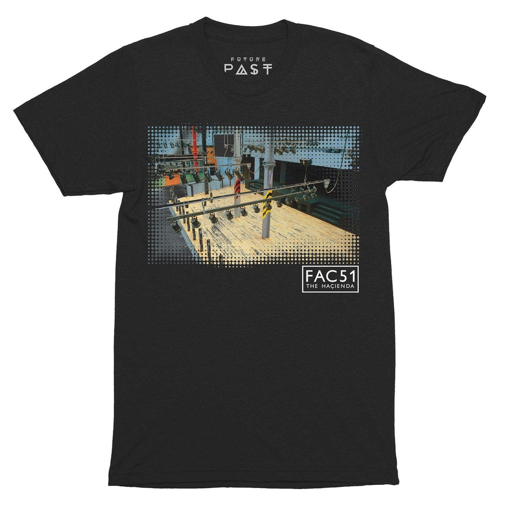 Hacienda FAC51 Tribute T-Shirt / Black-Future Past-Essential Republik