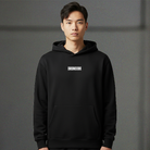 Drumcode flames logo print pullover unisex hoodie in black-Drumcode-Essential Republik