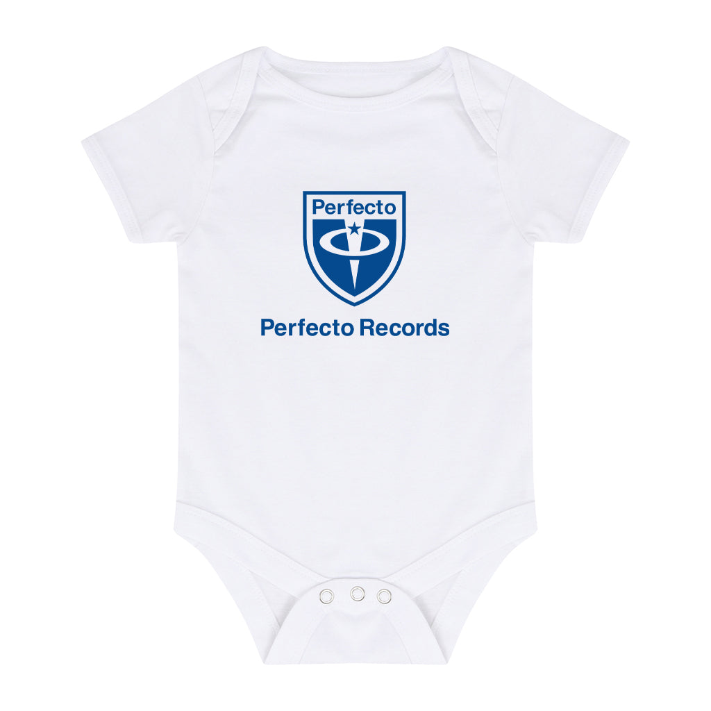 Paul Oakenfold Perfecto Records Blue Logo Short Sleeve Babygrow-Paul Oakenfold-Essential Republik
