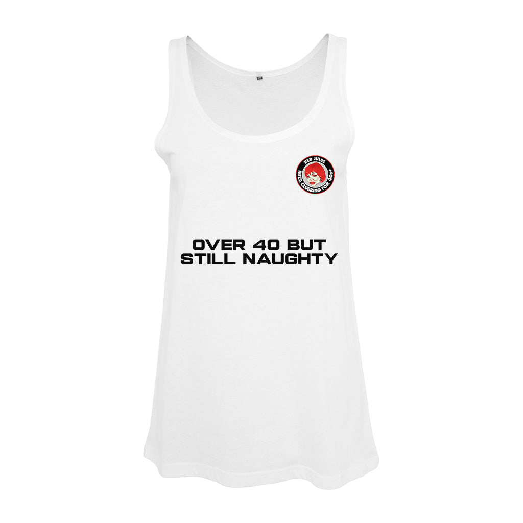 Red Jules Over 40 But Still Naughty Women's Tank Top-Red Jules-Essential Republik