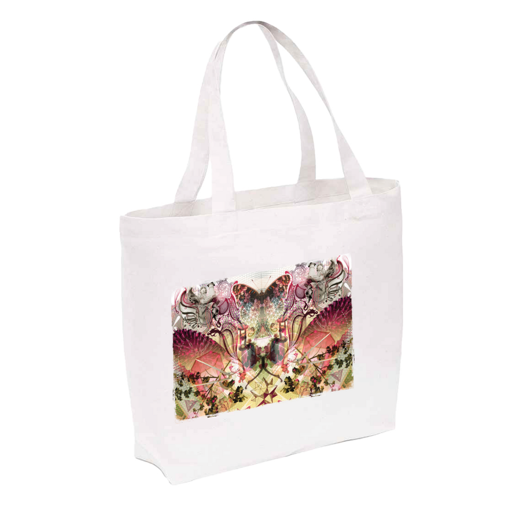 Renaissance Danny Howells Butterfly Organic Premium Cotton Maxi Tote Bag-Renaissance-Essential Republik