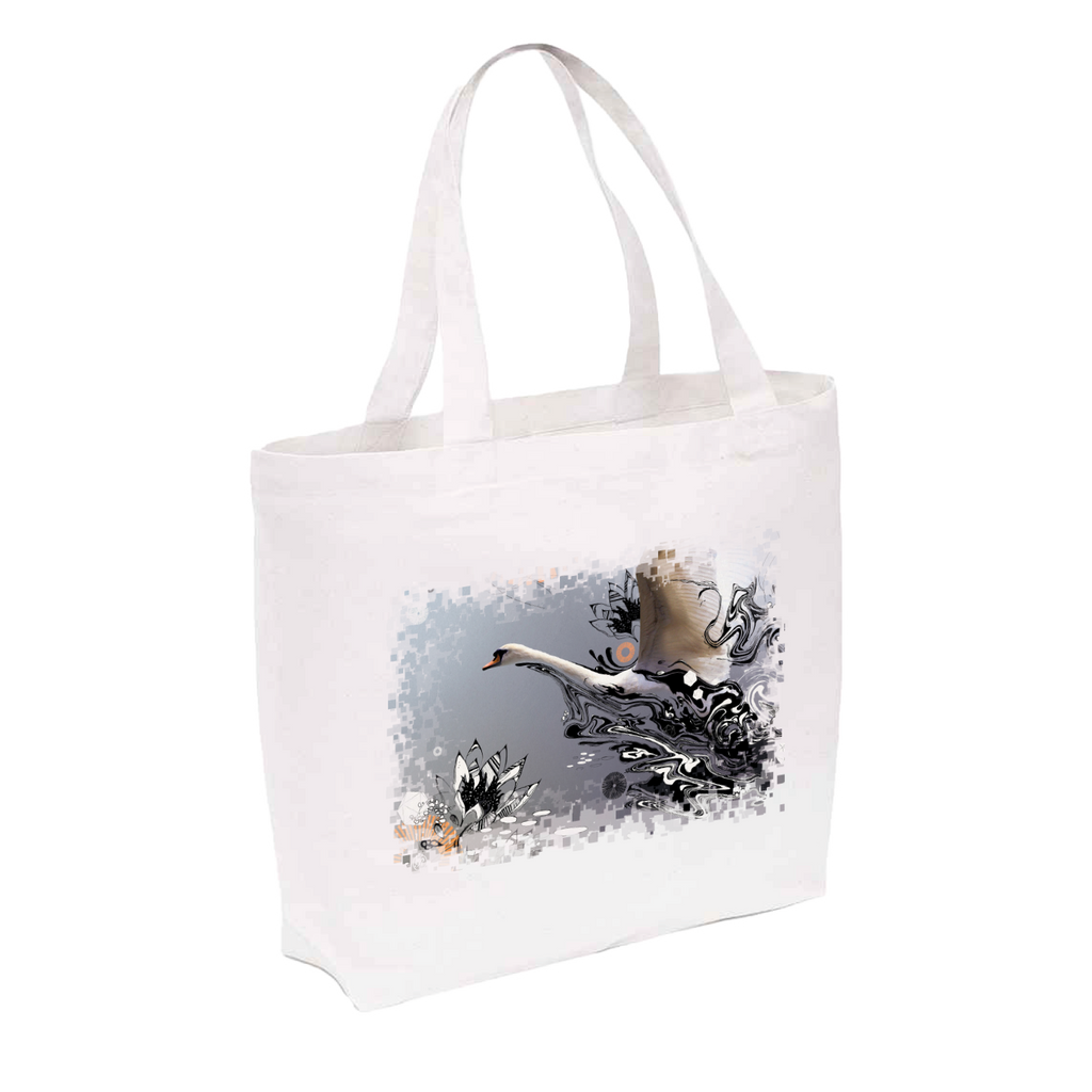 Renaissance Hernan Cattaneo Swan Organic Premium Cotton Maxi Tote Bag-Renaissance-Essential Republik