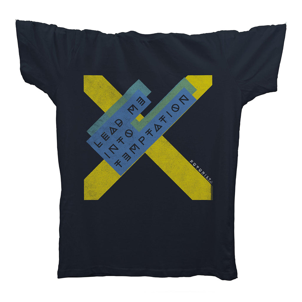 Lead Me Into Temptation T-Shirt / Navy-Robot Rave-Essential Republik