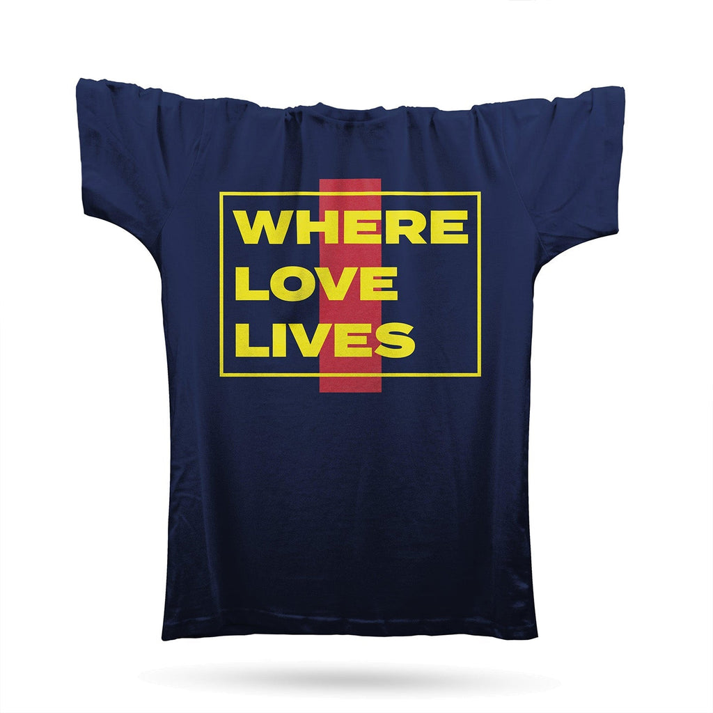 Where Love Lives T-Shirt / Navy-Future Past-Essential Republik