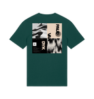 Glazed Green Printed T-shirt Back