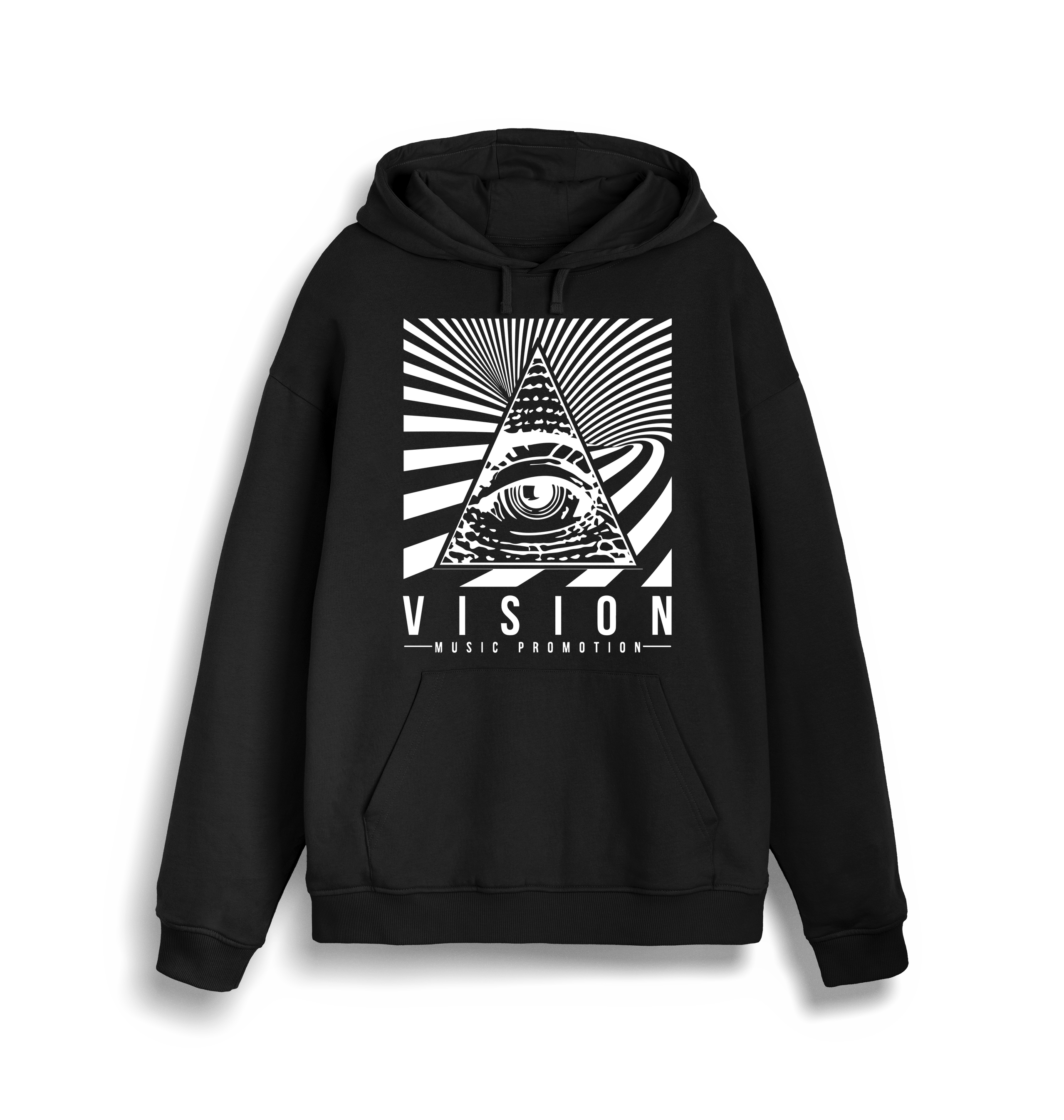 Blood & Sweat Official Vision Collaboration Unisex Black Hoodie-Essential Republik-Essential Republik