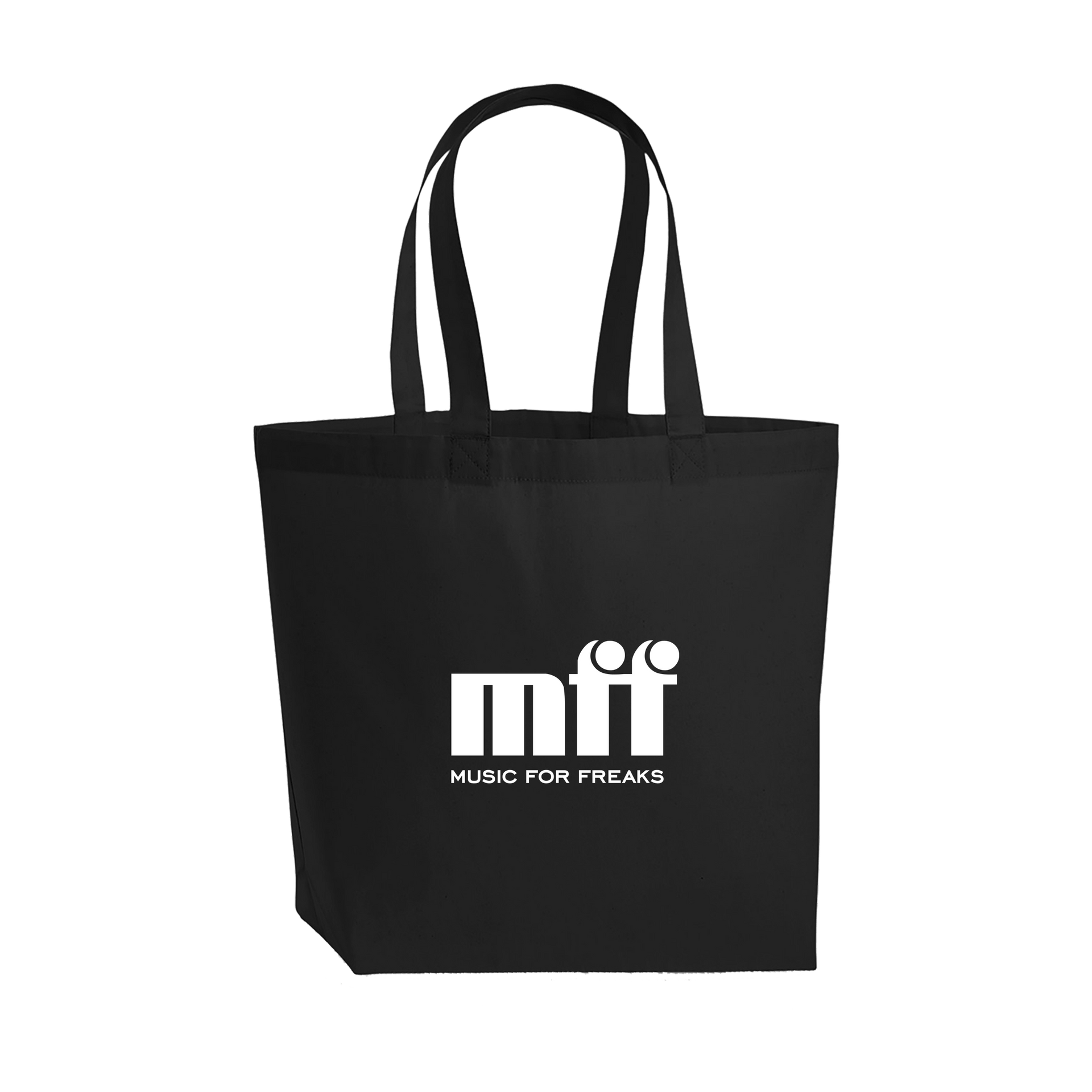 Music For Freaks Logo Print Black Shopping Bag Black One Size