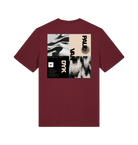 Burgundy Printed T-shirt Back