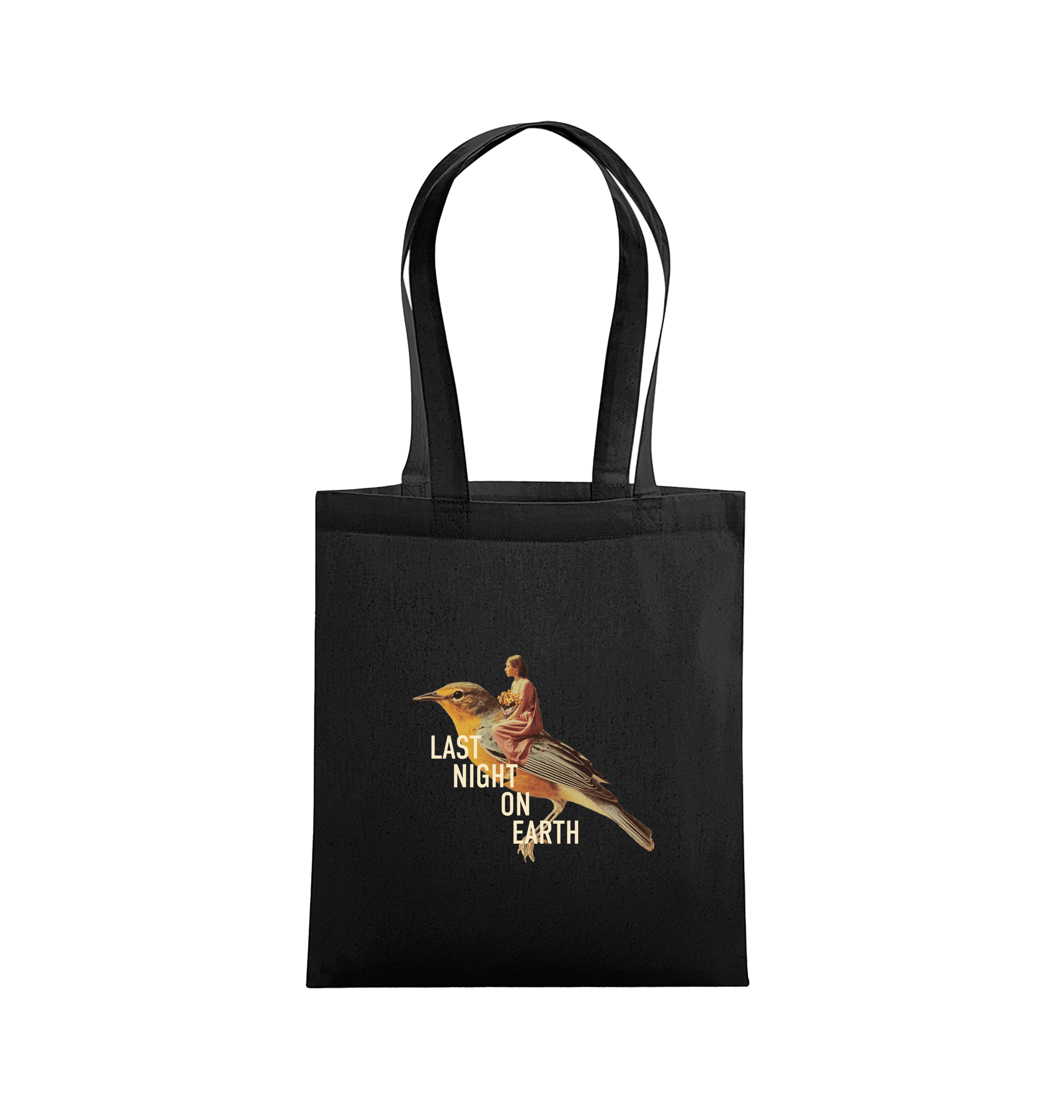 LNOE Bird tote bag in black-LNOE-Essential Republik