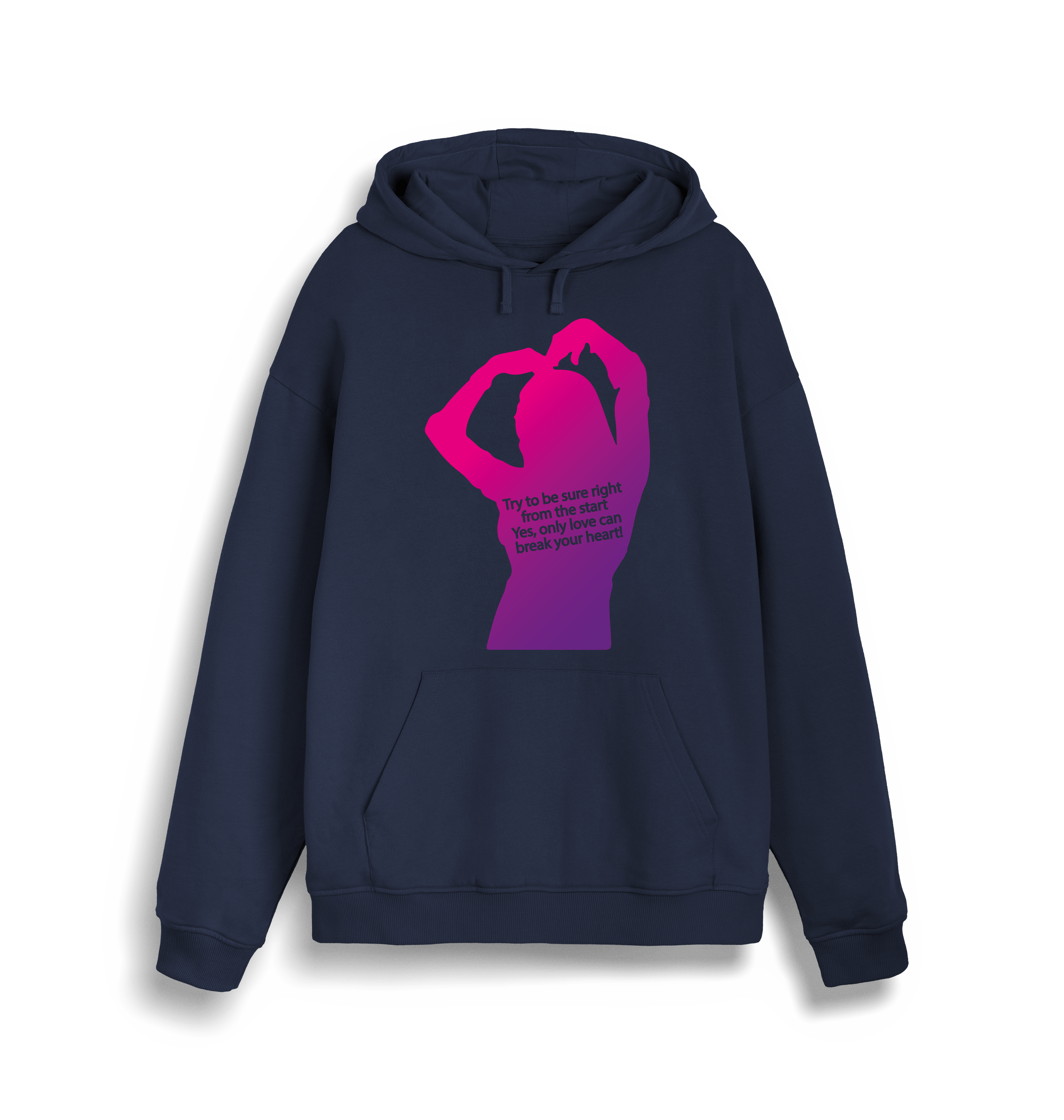 Blood & Sweat Only Love Can Break Your Heart Unisex Hoodie-Essential Republik-Essential Republik