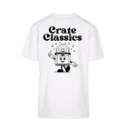 Crate Classics Black Logo T shirt in white-Crate Classics-Essential Republik