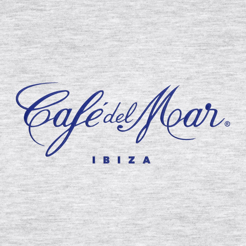 Café del Mar Ibiza Blue Embroidered Logo Men's Iconic Zip-through Hoodie-Café del Mar-Essential Republik