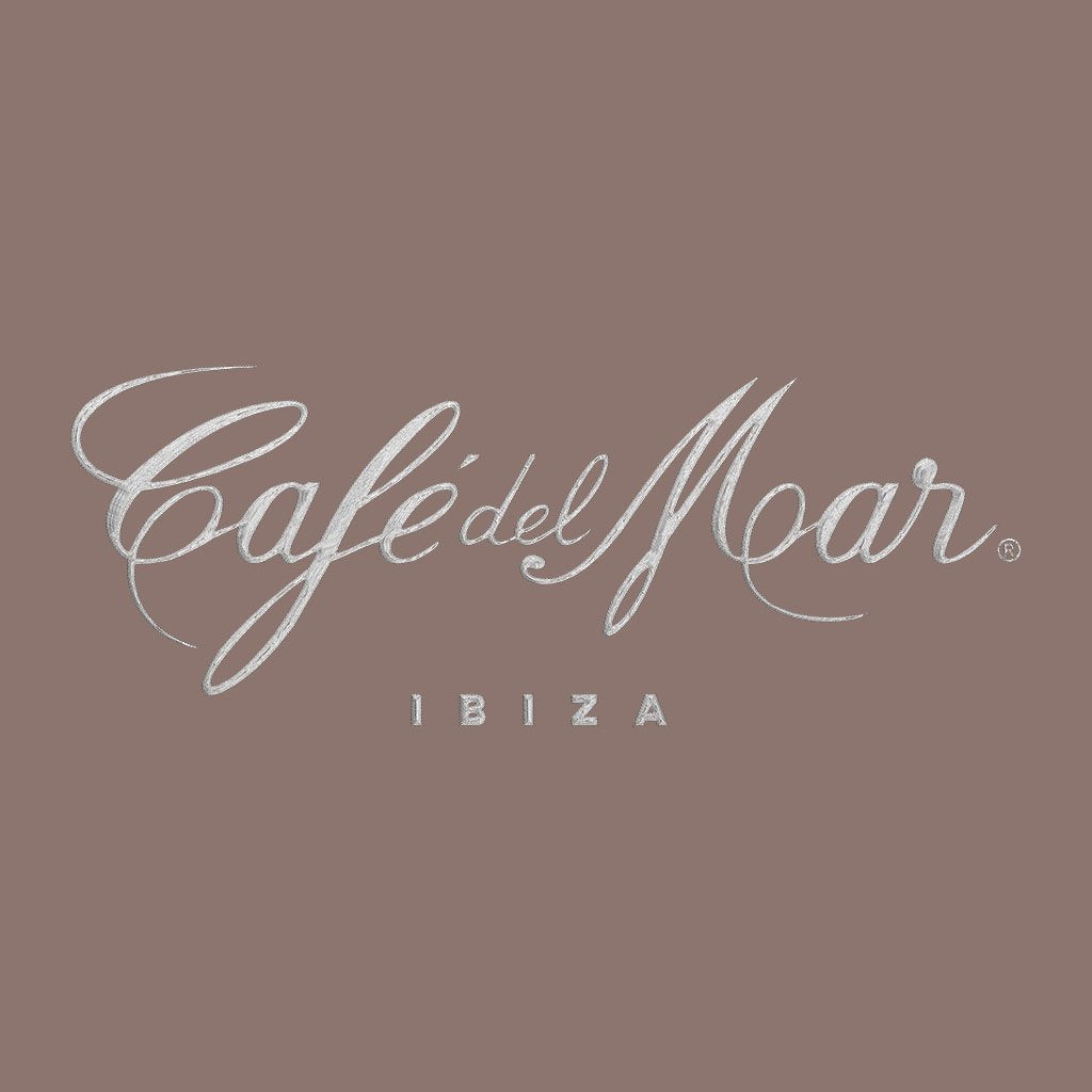 Café del Mar Ibiza White Embroidered Logo Men's Hooded Sweatshirt-Café del Mar-Essential Republik
