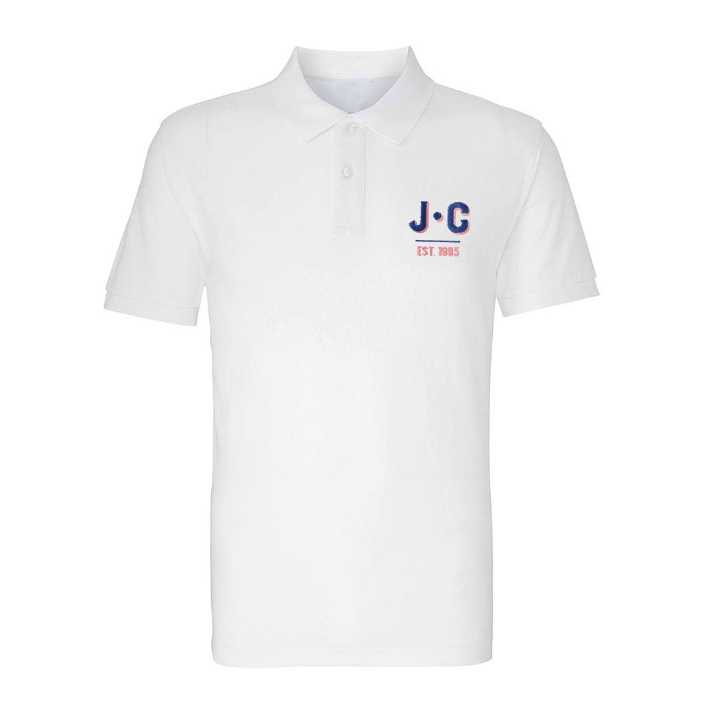 Jockey Club EST 1993 Blue And Red Embroidered Text Men's Polo T-Shirt-Jockey Club-Essential Republik
