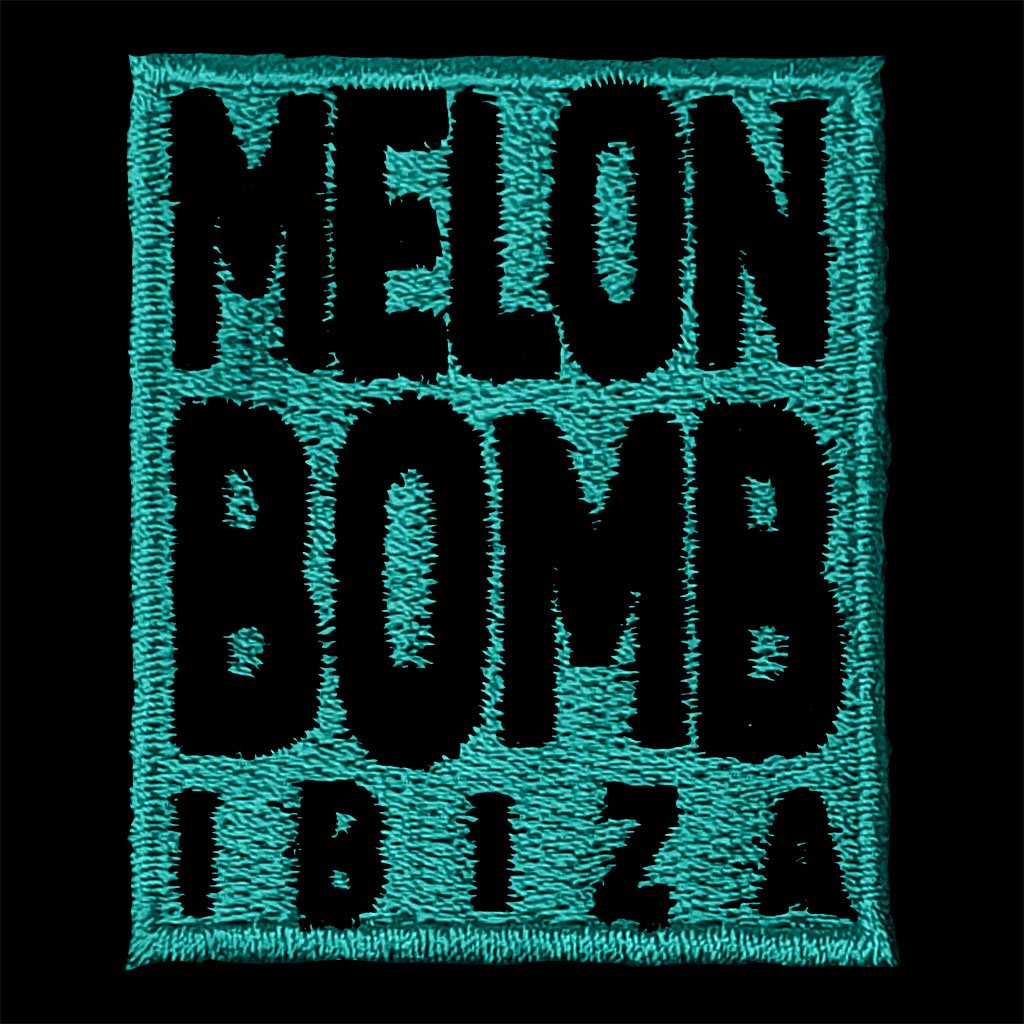 Melon Bomb Embroidered Square Logo Men's Flyer Iconic Hoodie-Melon Bomb-Essential Republik