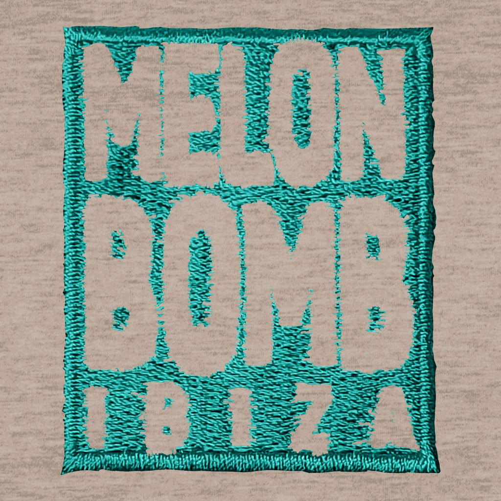 Melon Bomb Embroidered Square Logo Women’s Trigger Iconic Hoodie-Melon Bomb-Essential Republik