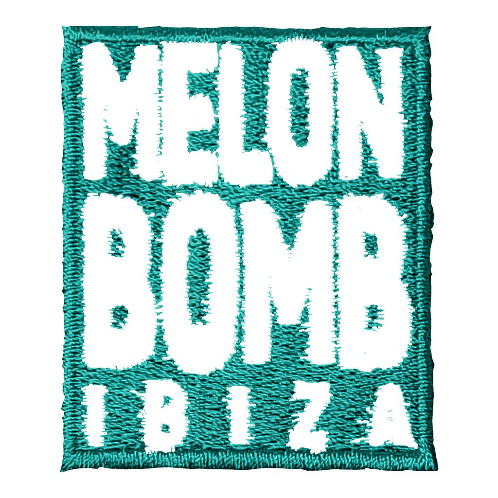 Melon Bomb Embroidered Square Logo Beach Towel-Melon Bomb-Essential Republik