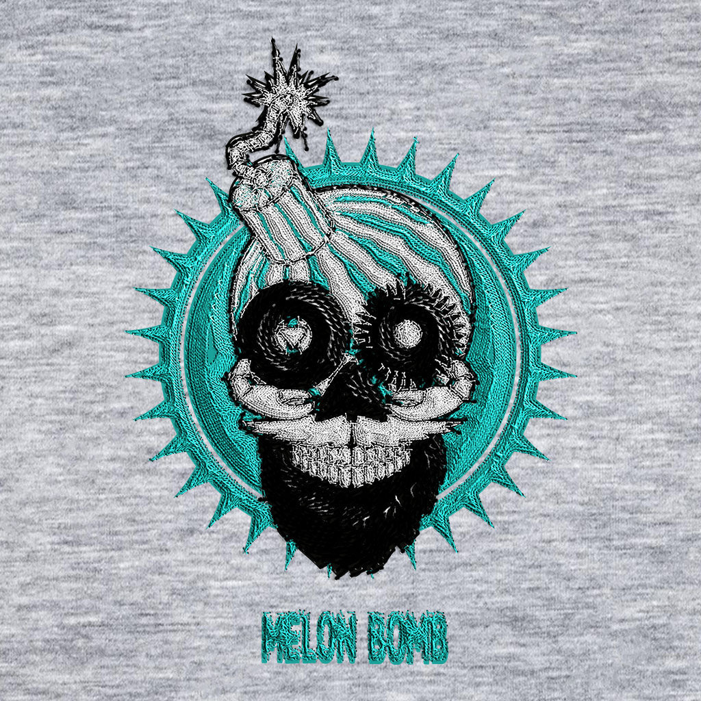 Melon Bomb Embroidered Coloured Logo Women’s Trigger Iconic Hoodie-Melon Bomb-Essential Republik