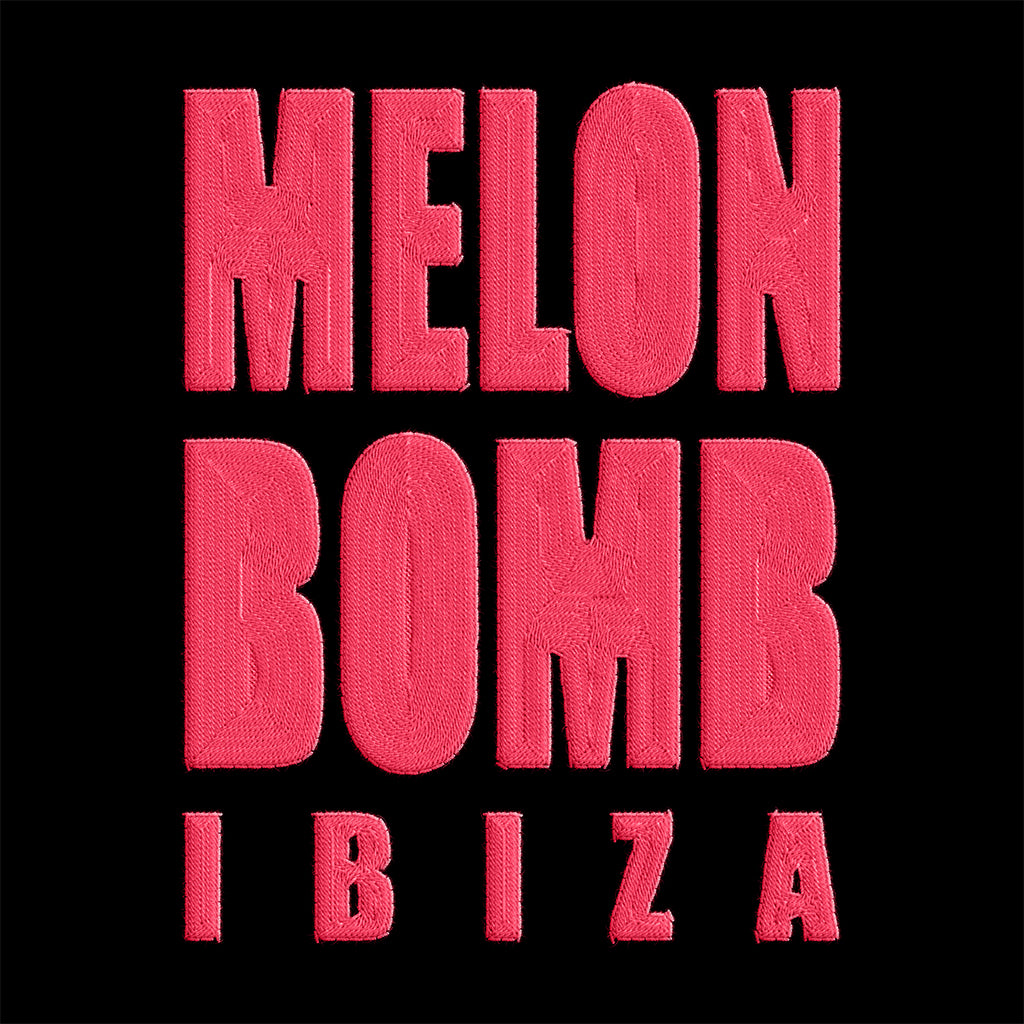 Melon Bomb Pink Square Embroidered Logo Snapback Rapper Cap-Melon Bomb-Essential Republik