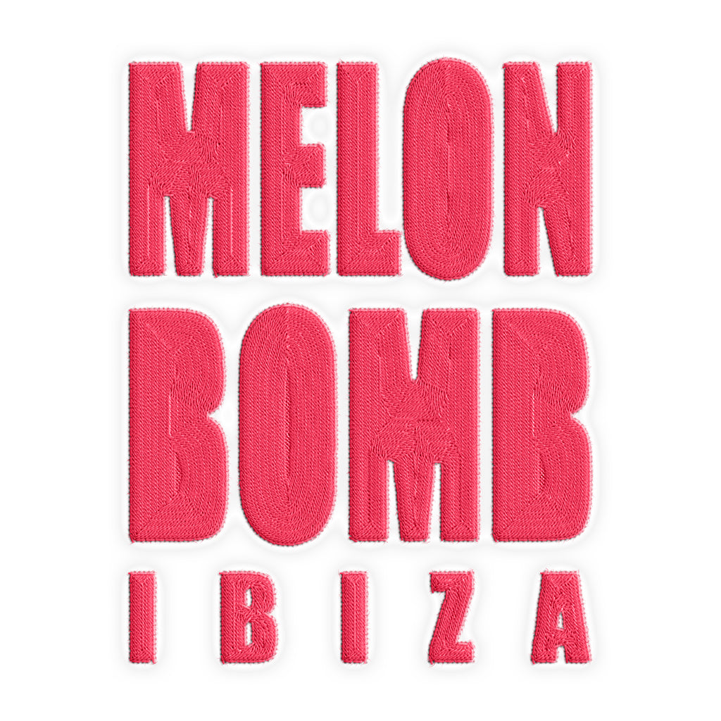 Melon Bomb Pink Square Embroidered Logo Snapback Rapper Cap-Melon Bomb-Essential Republik