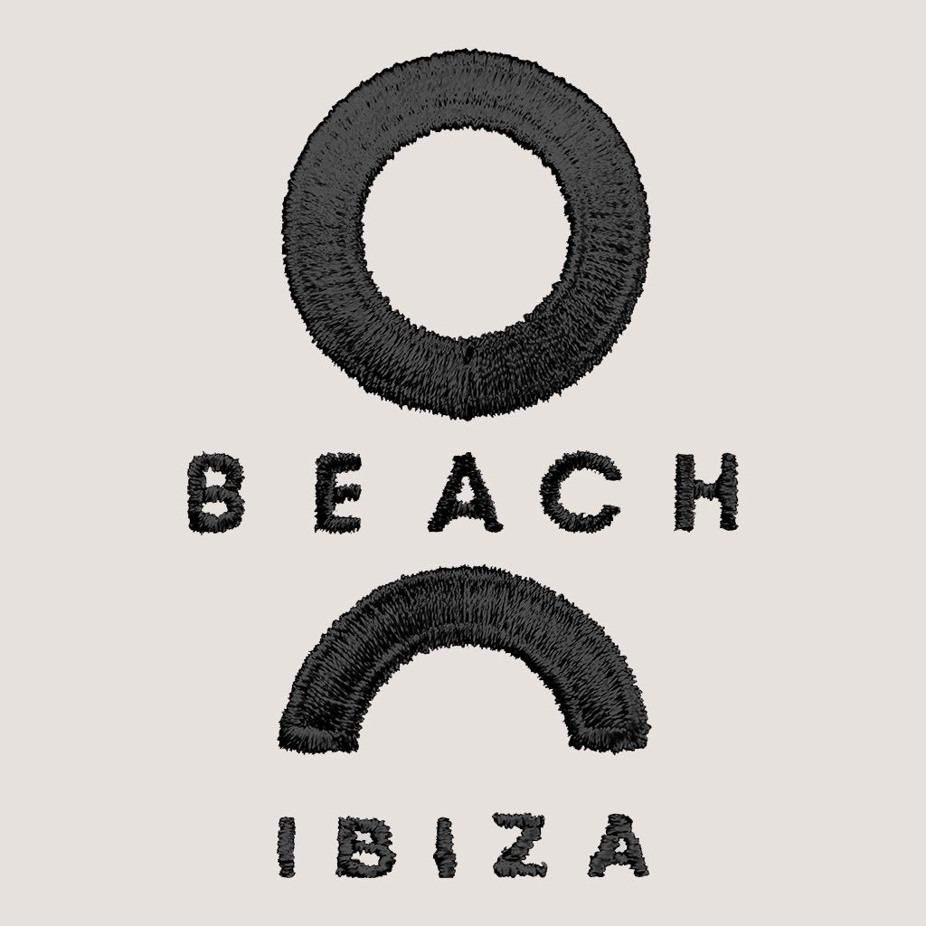 O Beach Logo Black Embroidered Beanie Hat-O Beach-Essential Republik