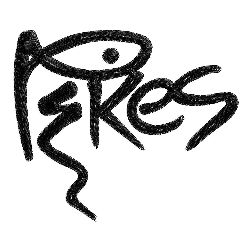 Pikes Ibiza Black Embroidered Logo Cotton Robe With Shawl Collar-Pikes-Essential Republik