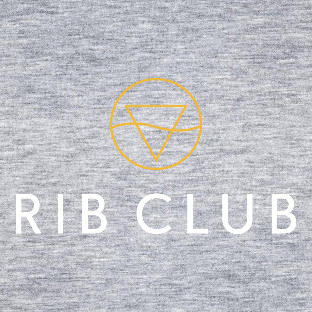 Rib Club Yellow And White Embroidered Logo Sweatshirt-Rib Club-Essential Republik