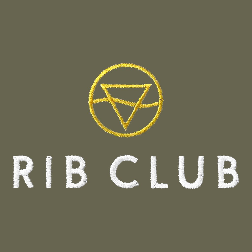 Rib Club Yellow And White Embroidered Logo Classic Baseball Cap-Rib Club-Essential Republik