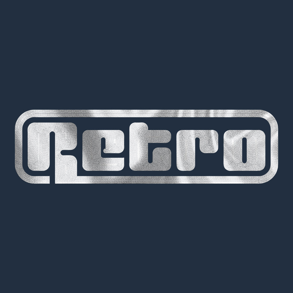 Silver Embroidered Retro Logo Men's Iconic Zip-through Hoodie-Retro-Essential Republik