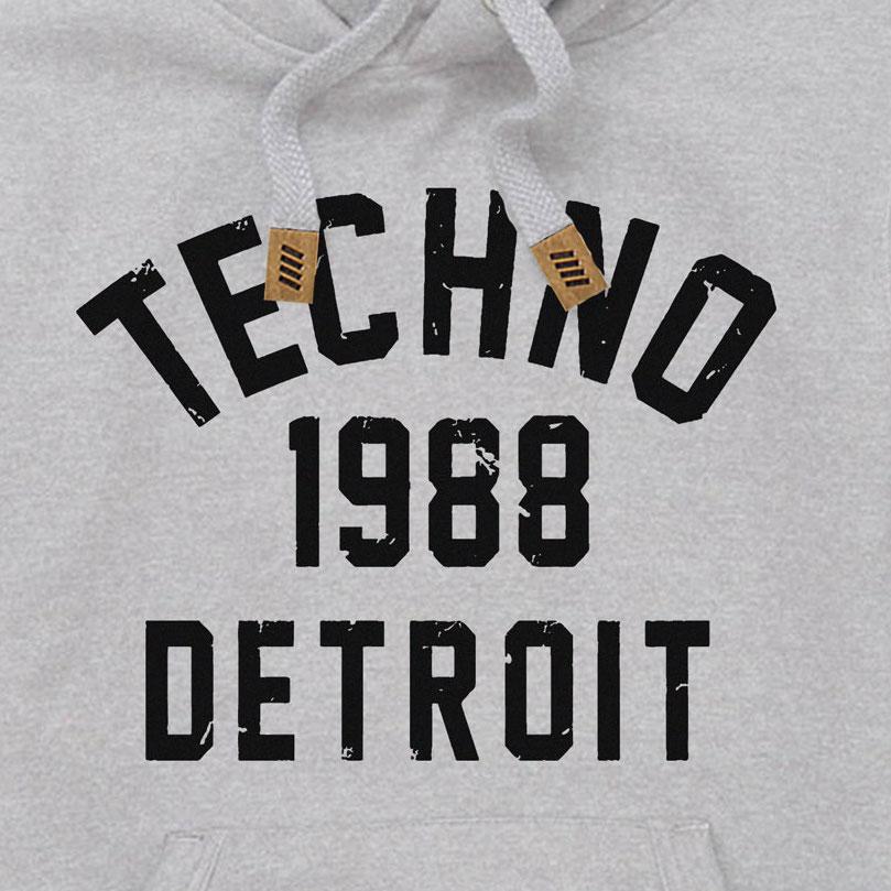 Detroit Techno 1988 Premium Hoodie-Future Past-Essential Republik