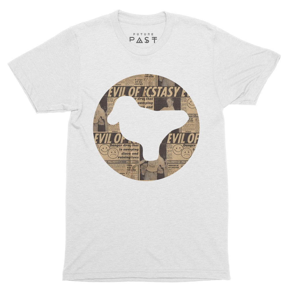 Acid House Bird T-Shirt / White-Future Past-Essential Republik