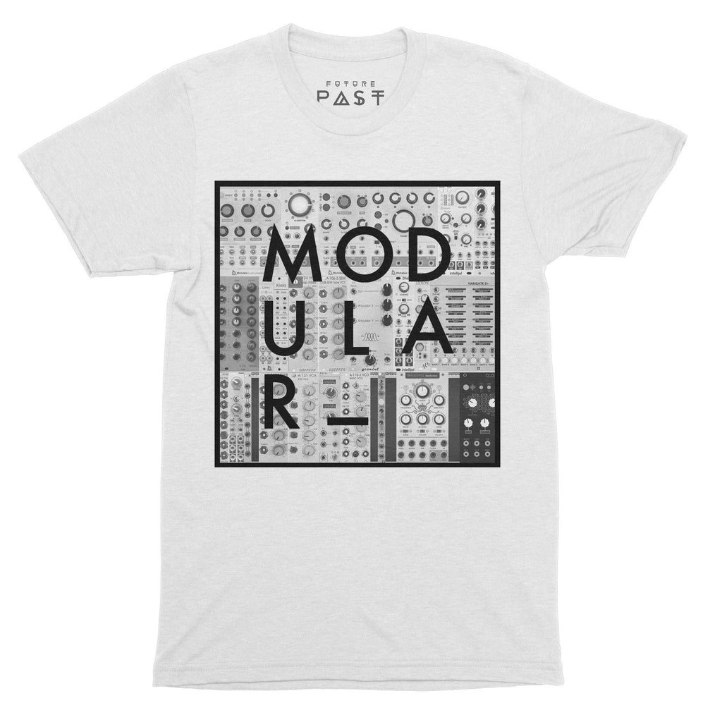 Modular Synthesiser T-Shirt / White-Future Past-Essential Republik