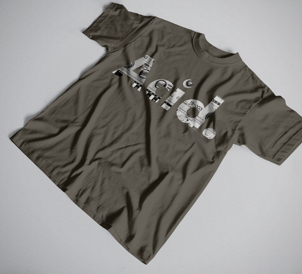 Acid 303 House T-Shirt / Khaki-Future Past-Essential Republik