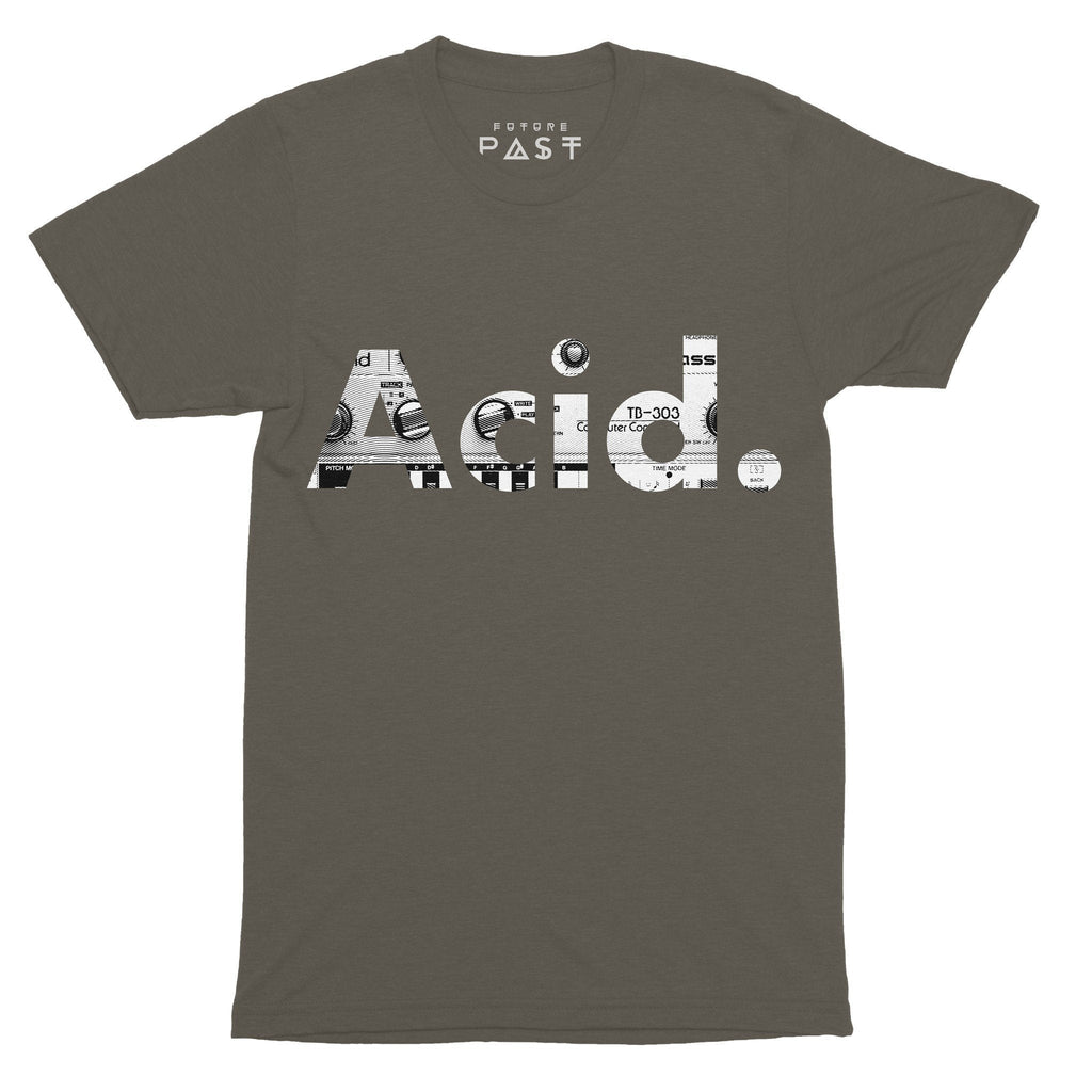 Acid 303 House T-Shirt / Khaki-Future Past-Essential Republik