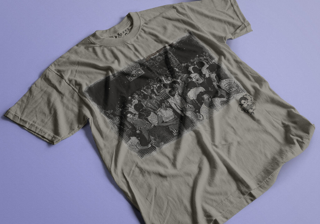Tribute To Paradise Garage T-Shirt / Grey-Future Past-Essential Republik