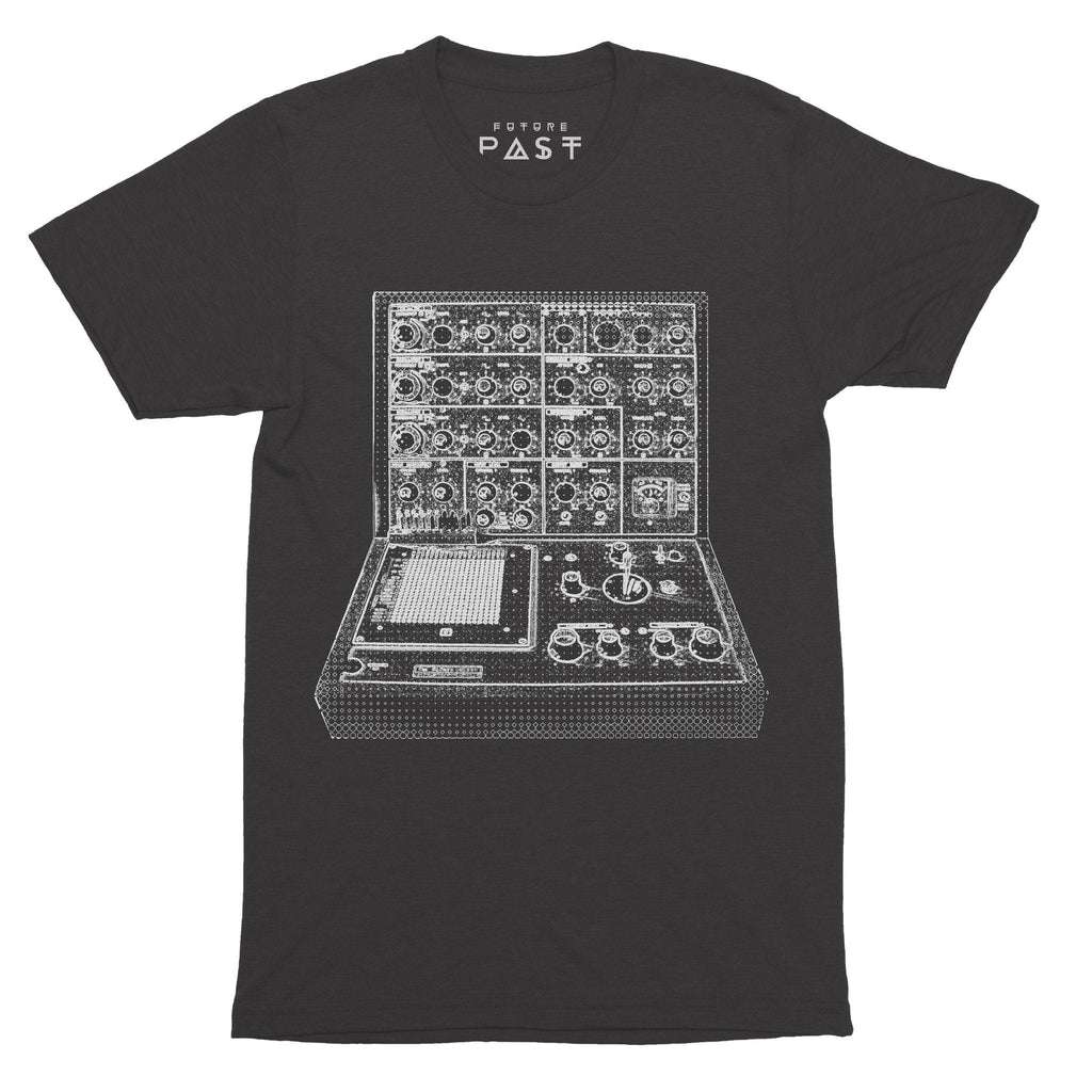 EMS Synthi Tribute T-Shirt / Black-Future Past-Essential Republik