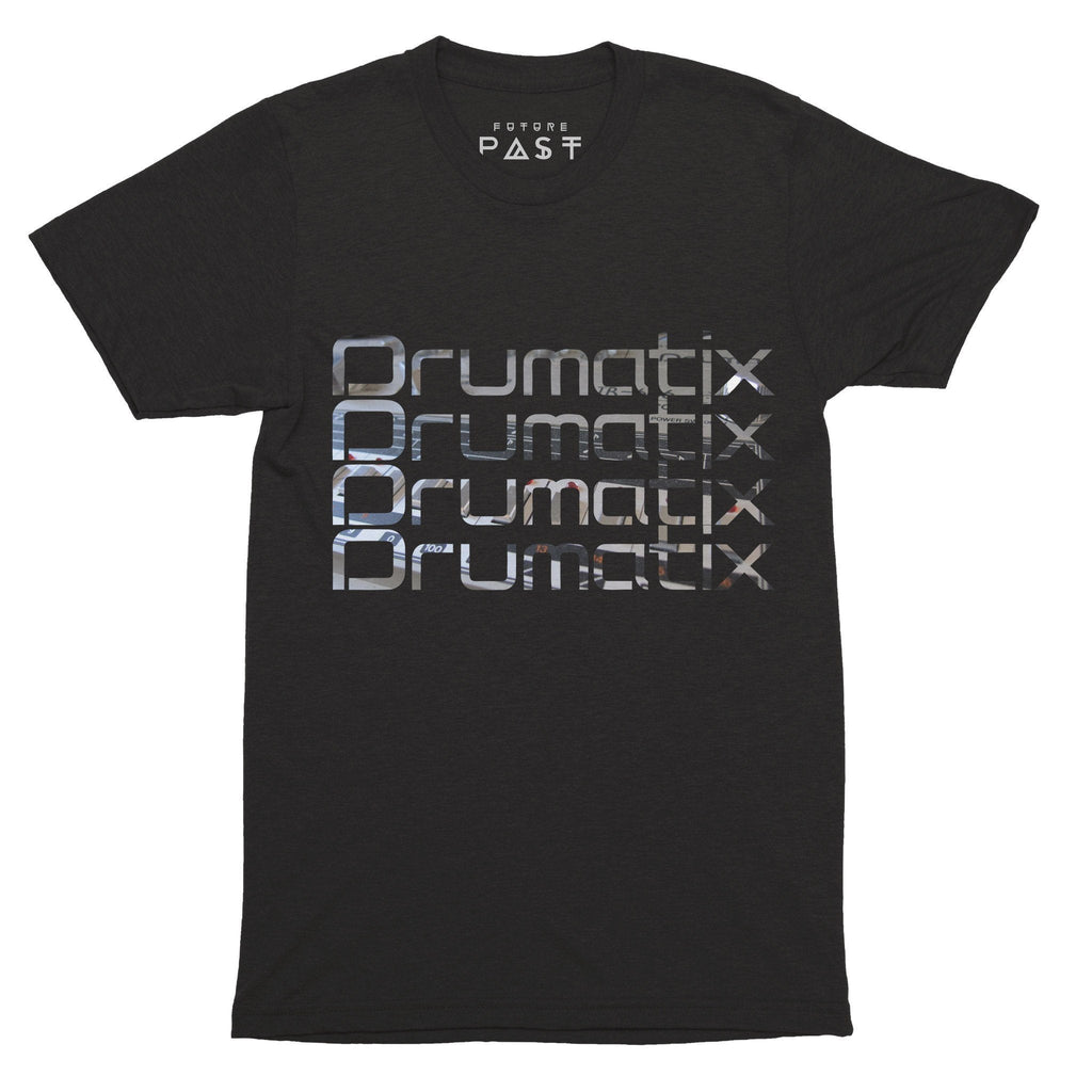 Drumatix T-Shirt / Black-Future Past-Essential Republik